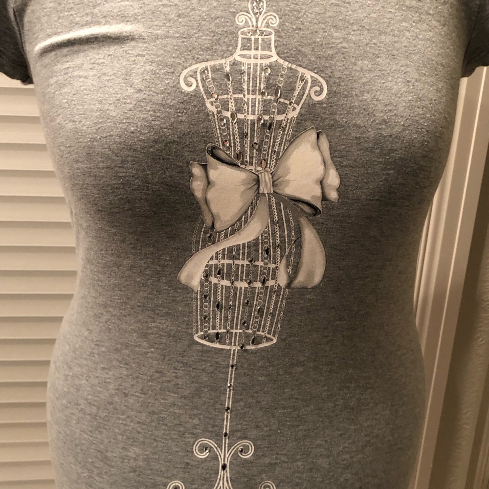 WHBM Gray Speciality T-Shirt